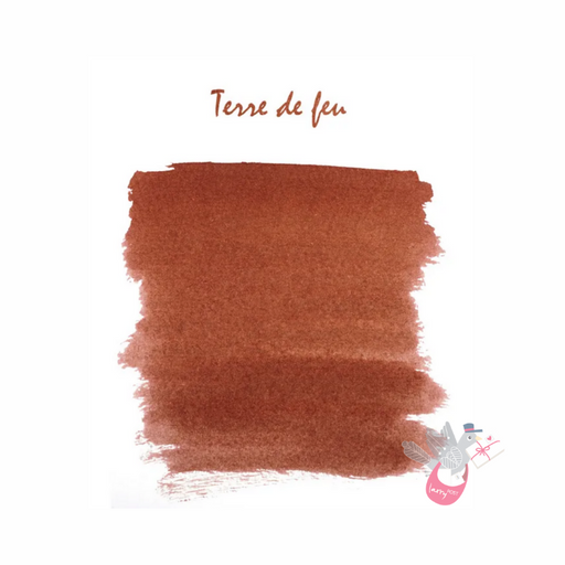 HERBIN "Jewel of Inks" Fountain Pen Ink - 30mL (with pen rest) - Terre De Feu (Land of Fire)