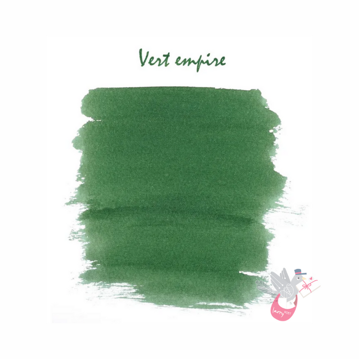 HERBIN "Jewel of Inks" Fountain Pen Ink - 30mL (with pen rest) - Vert Empire (Empire Green)