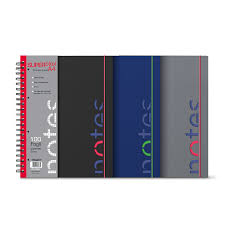 INTEMPO Superblok Ruled Notepad - 100 leaves - A4 - Red Elastic - 3-Pack 