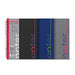 INTEMPO Superblok Ruled Notepad - 100 leaves - A4 - Red Elastic - 3-Pack 