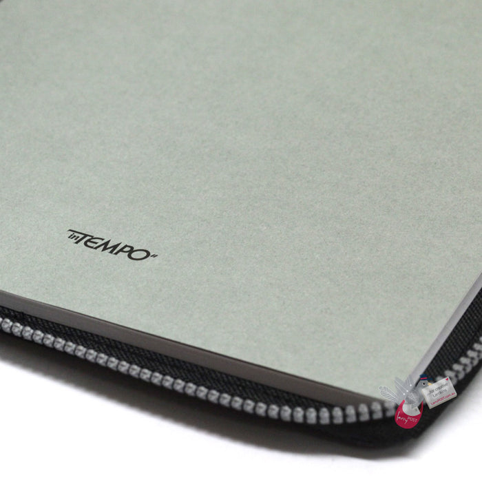 INTEMPO Compendium - Zip enclosure with Notepad - A4 - Black