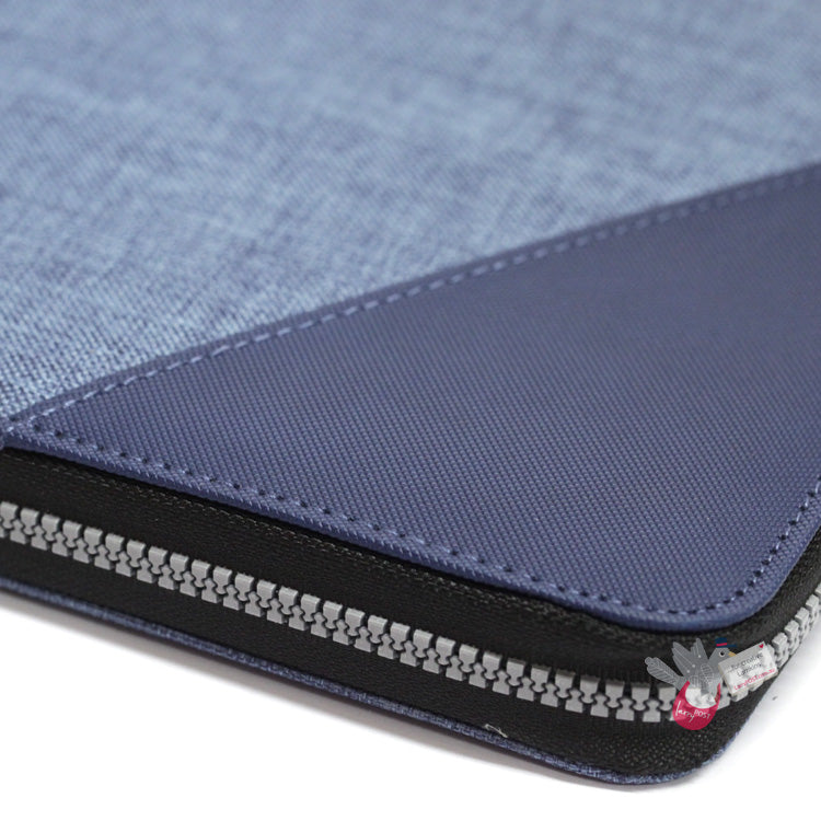 INTEMPO Compendium - Zip enclosure with Notepad - A4 - Blue