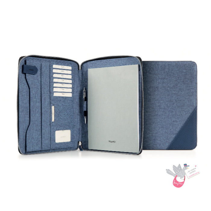 INTEMPO Compendium - Zip enclosure with Notepad - A4 - Black