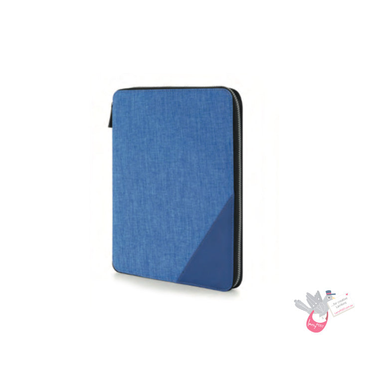 INTEMPO Compendium - Zip enclosure with Notepad - A4 - Blue