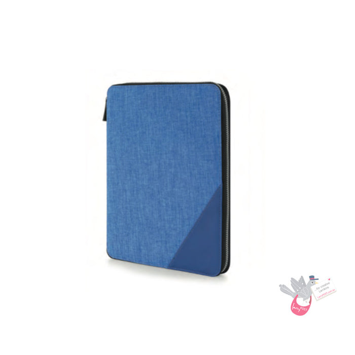 INTEMPO Compendium - Zip enclosure with Notepad - A4 - Blue