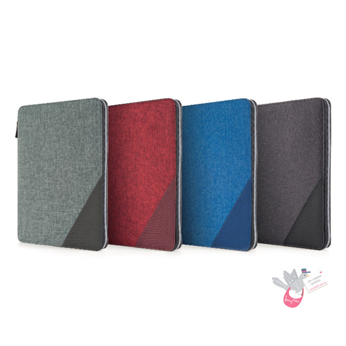 INTEMPO Compendium - Zip enclosure with Notepad - A4 - Blue
