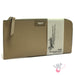 RAPSODIA Saffiano Leather Receipt Holder - Taupe