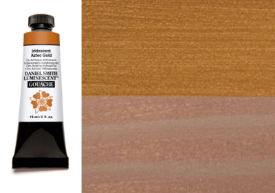 DANIEL SMITH Gouache - 15mL - Iridescent Aztec Gold (PW20,PW6)