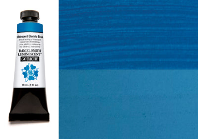 DANIEL SMITH Gouache - 15mL - Iridescent Electric Blue (PW20,PW6)