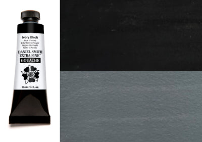 DANIEL SMITH Gouache - 15mL - Ivory Black (PBk9)