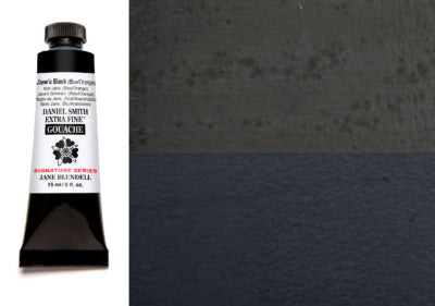 DANIEL SMITH Gouache - 15mL - Jane's Black (Blue/Orange) (PB15:6,PR188,PO71)