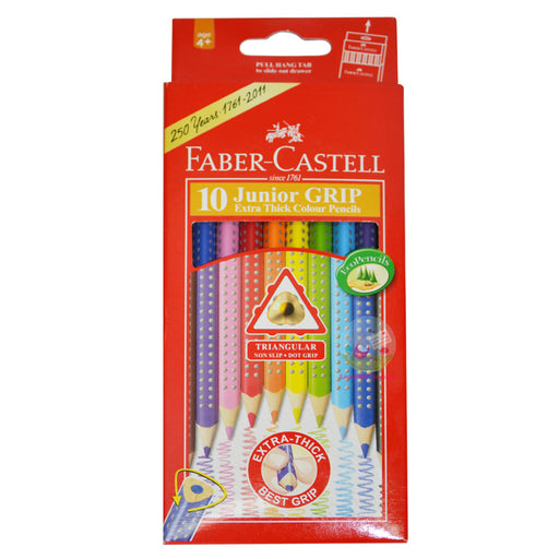FABER-CASTELL Junior Grip Pencil - Colour - Pack of 10