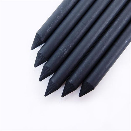 KOH-I-NOOR 5.6mm Artists Leads - 6-Pack - Black Charcoal