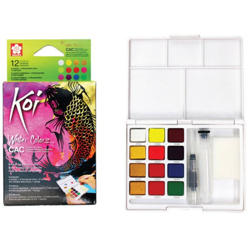 SAKURA Koi Creative Watercolour Sketch Box / Kit - 12 Colours