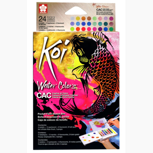 SAKURA Koi Creative Watercolour Sketch Box / Kit - 24 Colours