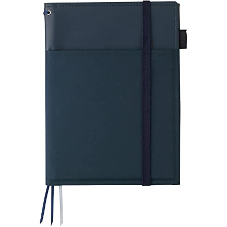 KOKUYO Systemic Refillable Compendium (A5) with Spiral Notebook - Blue
