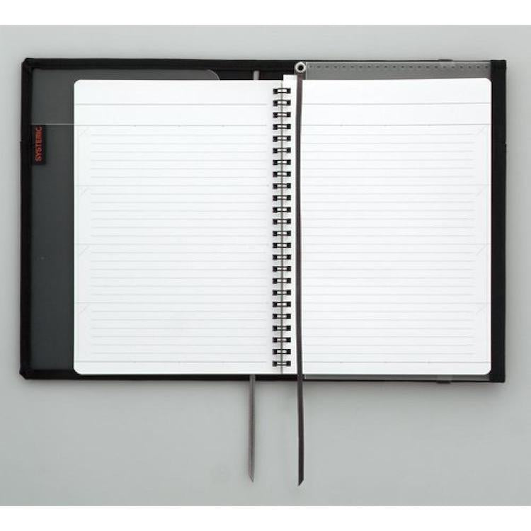 KOKUYO Systemic Refillable Compendium (A5) with Spiral Notebook - Black