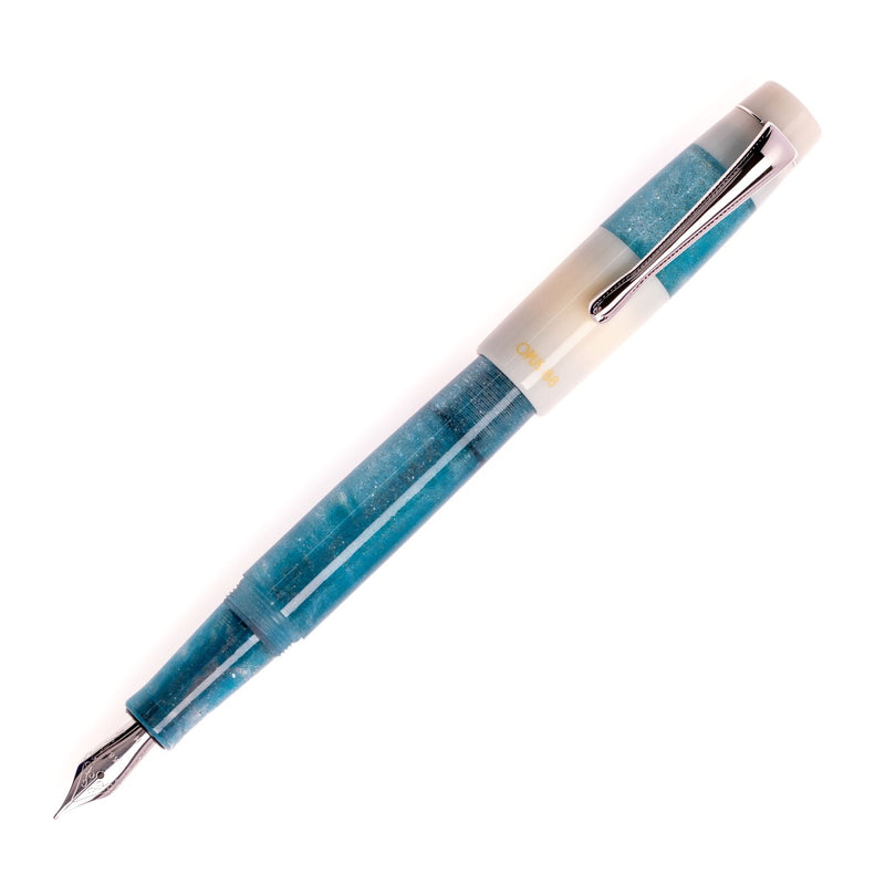 OPUS 88 Koloro Fountain Pen - Blue/White - Broad Nib