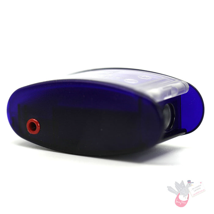 KUM 4-Hole Automatic Long Point Pencil Sharpener/Lead Pointer with 2 spare blades (AS2M) - Blue
