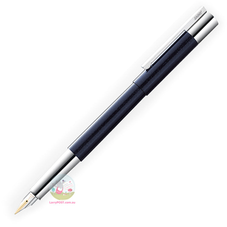 LAMY Scala Fountain Pen - Metallic polished finish in blue black