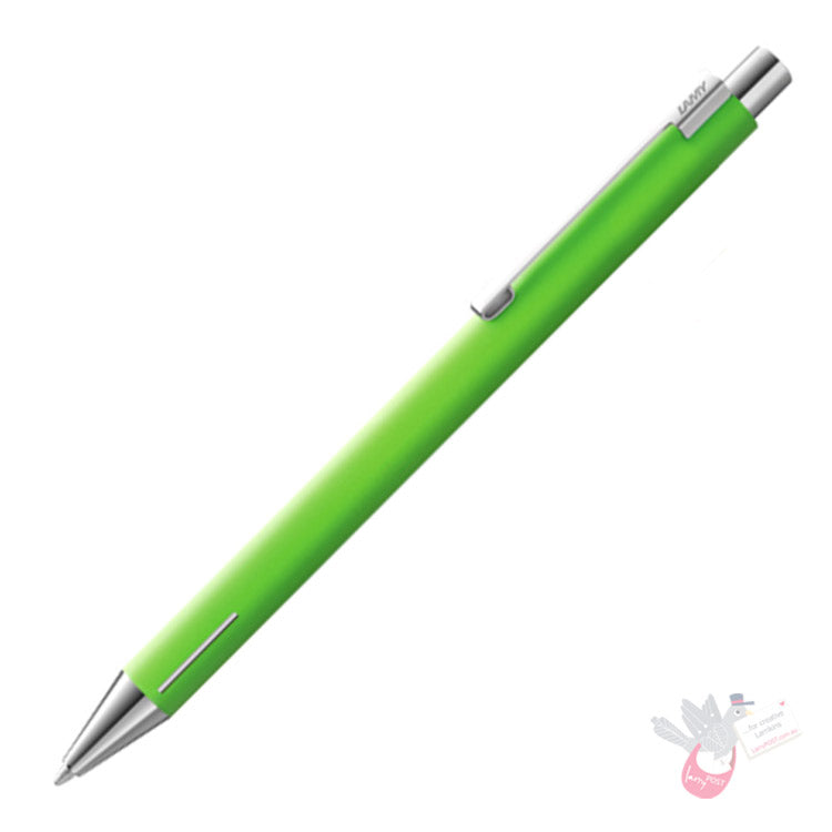 LAMY Econ Ballpoint Pen - Stainless Steel - Grass Green (Limited Edition)