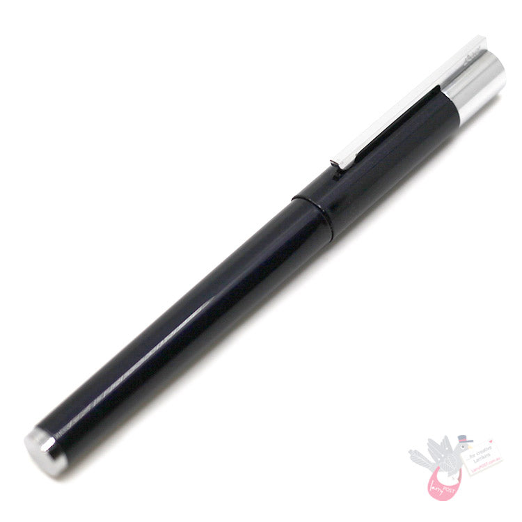LAMY Scala Fountain Pen - Metallic blue black with stainless nib (50mL ink/converter) - Limited Edition