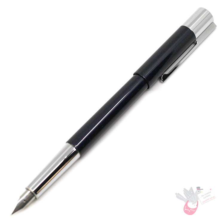 LAMY Scala Fountain Pen - Metallic polished finish in blue black