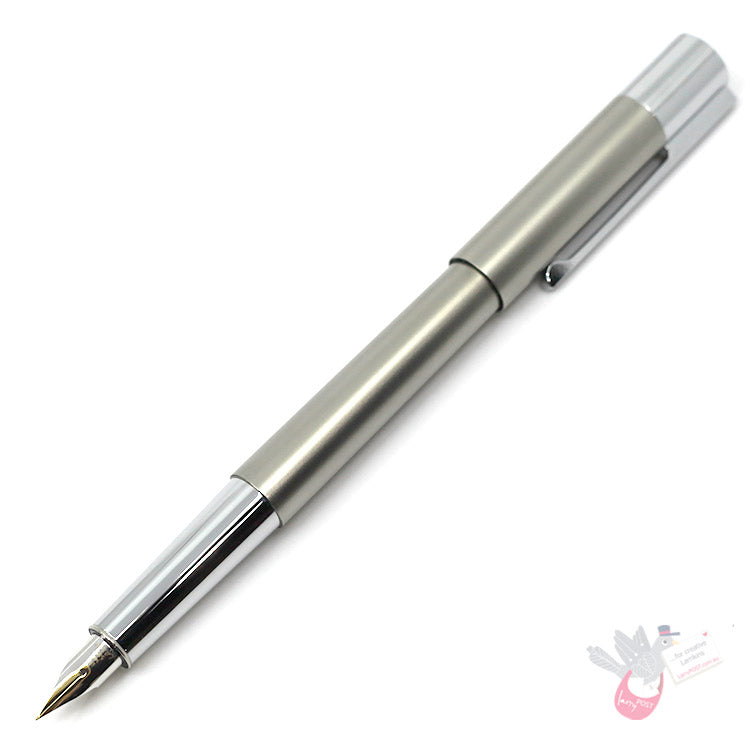 LAMY Scala Fountain Pen - Titanium (includes free 30ml bottle black ink / converter)