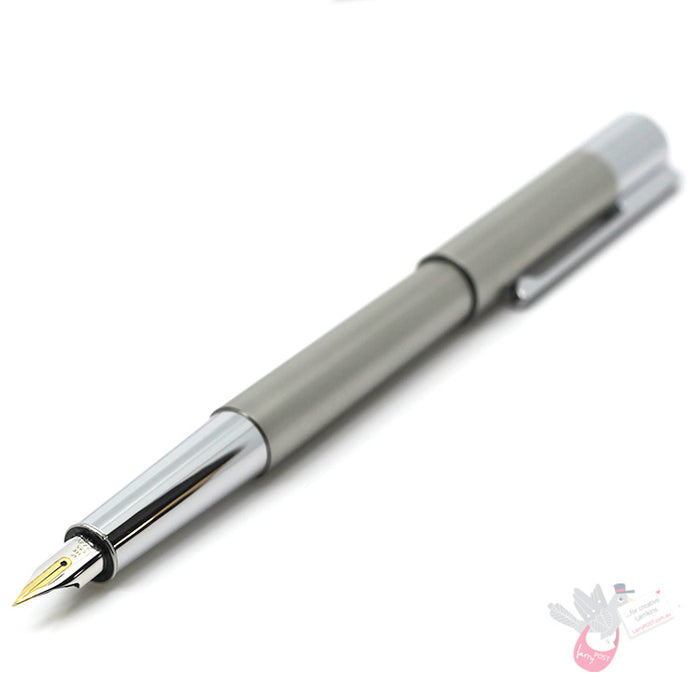 LAMY Scala Fountain Pen - Titanium - 14ct bi-colour gold nib - Extra Fine (no packaging)
