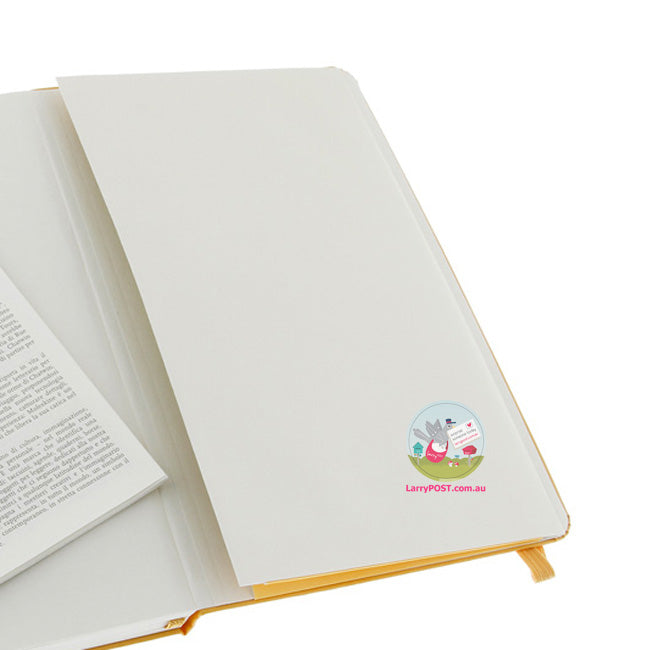 MOLESKINE Classic Hard Cover Notebook - Large (A5) - Plain - Orange yellow
