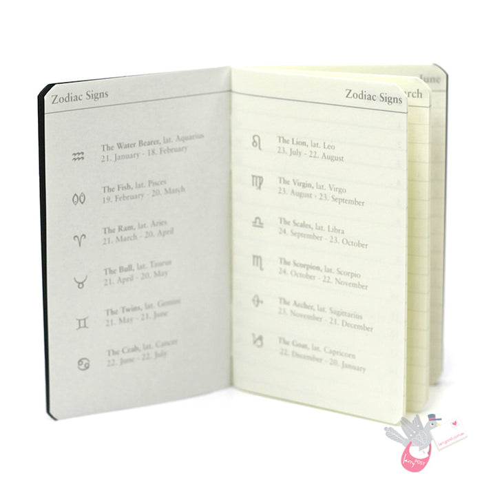 LEUCHTTURM1917 Mini Birthday Calendar - Extra Small (55 x 80mm)