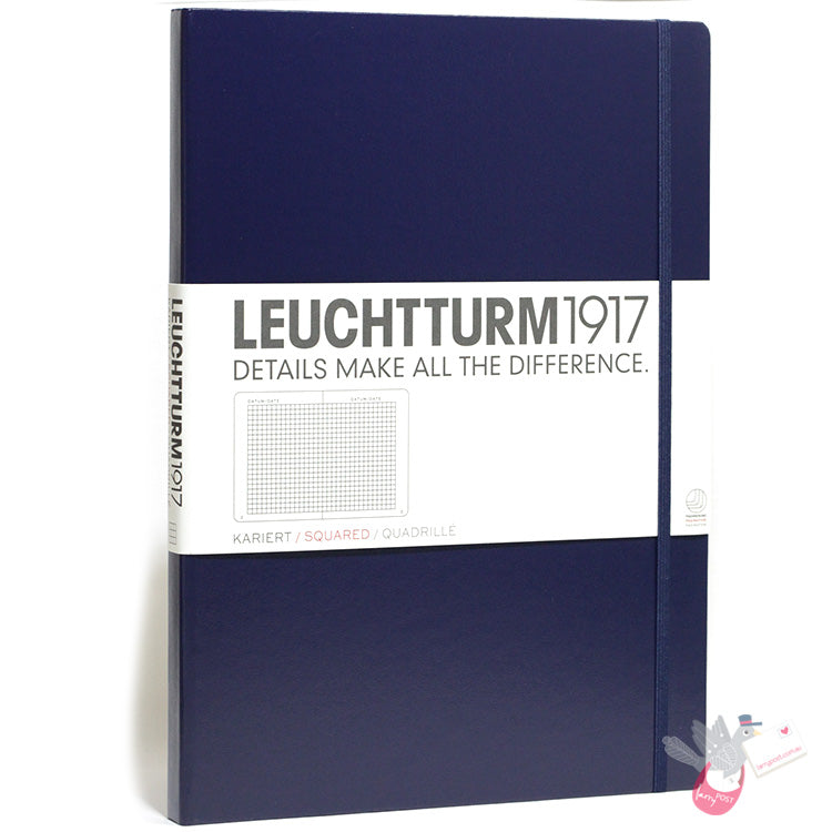 LEUCHTTURM1917 Classic Hard Cover - Master A4 - Squared - Navy 