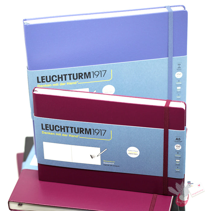LEUCHTTURM1917 Sketchbook - Landscape (A5) - Black