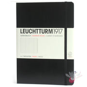 LEUCHTTURM1917 Classic Hard Cover Address Book - Medium (A5) - Black