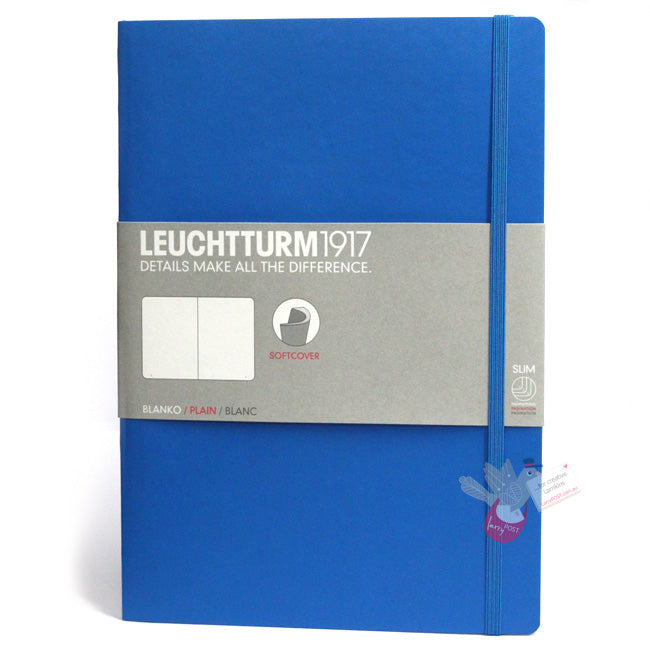LEUCHTTURM1917 Composition Notebook Soft Cover - B5 - Plain - Azure