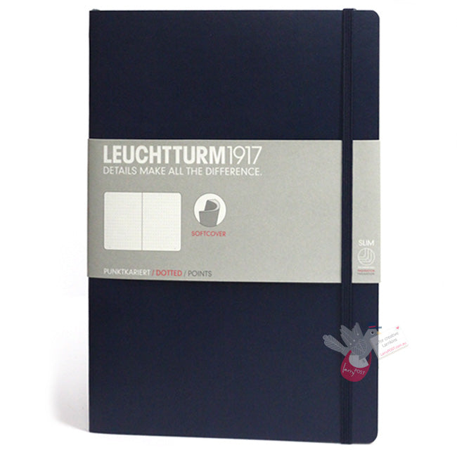 LEUCHTTURM1917 Composition Notebook Soft Cover - B5 - Dotted - Navy