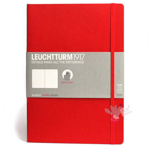 LEUCHTTURM1917 Composition Notebook Soft Cover - B5 - Plain - Red
