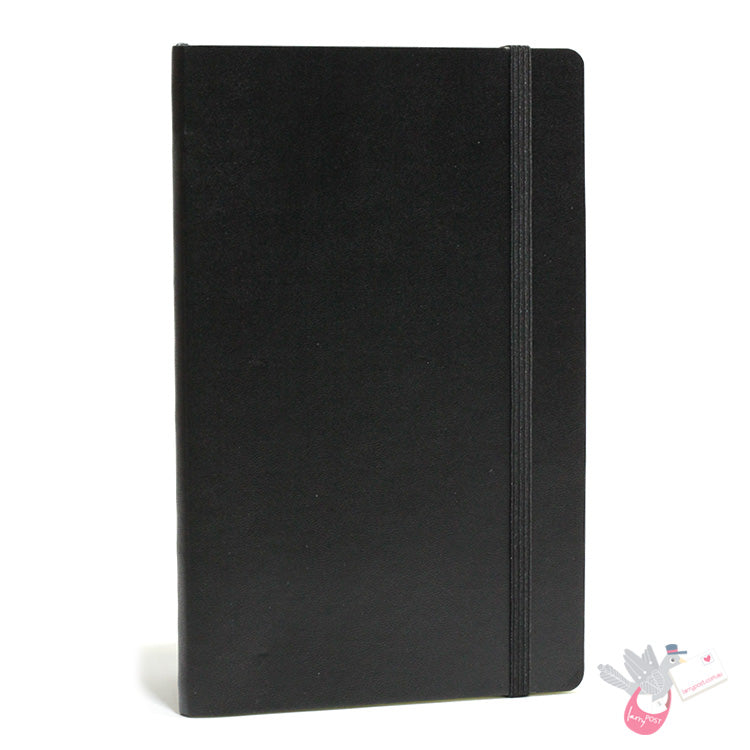 LEUCHTTURM1917 Paperback Notebook Soft Cover - B6 - Plain - Black