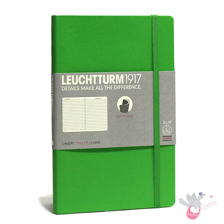 LEUCHTTURM1917 Paperback Notebook Soft Cover - B6 - Ruled - Fresh Green