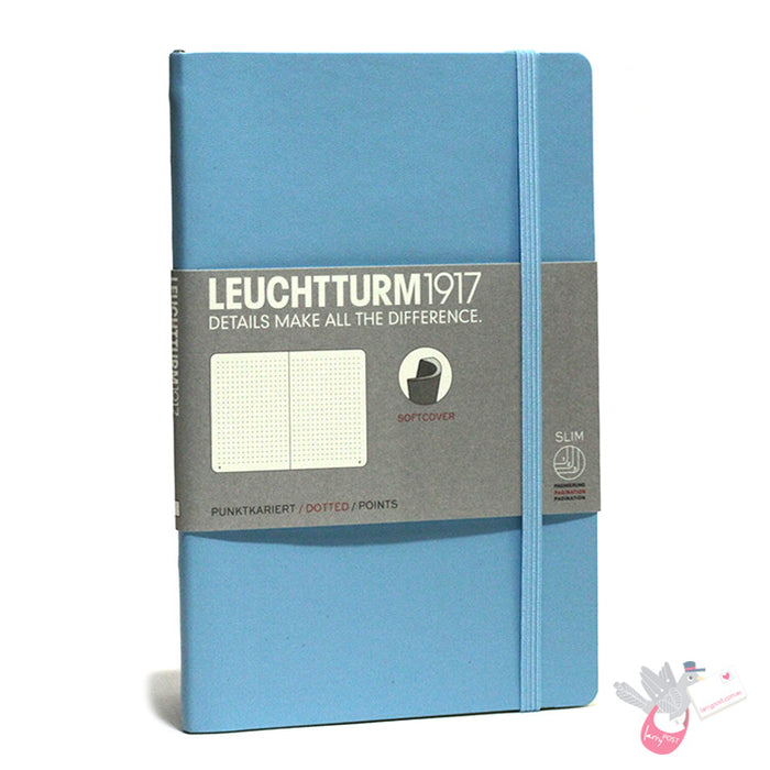 LEUCHTTURM1917 Paperback Notebook Soft Cover - B6 - Dotted - Ice Blue