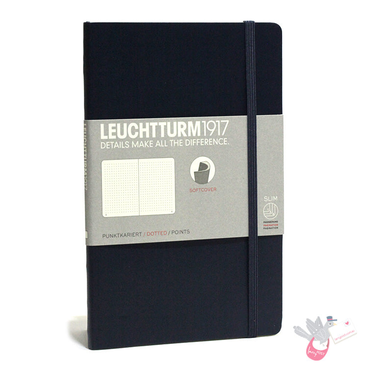 LEUCHTTURM1917 Paperback Notebook Soft Cover - B6 - Dotted - Navy