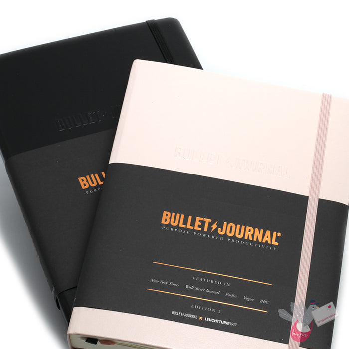 LEUCHTTURM1917 Bullet Journal Edition 2 - 120gsm Paper - Medium (A5) - Dotted - Black
