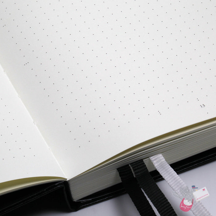 LEUCHTTURM1917 Bullet Journal Edition 2 - 120gsm Paper - Medium (A5) - Dotted - Black