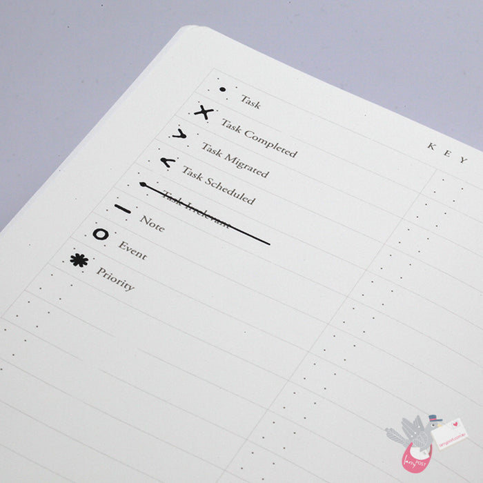 LEUCHTTURM1917 Bullet Journal Edition 2 - 120gsm Paper - Medium (A5) - Dotted - Black