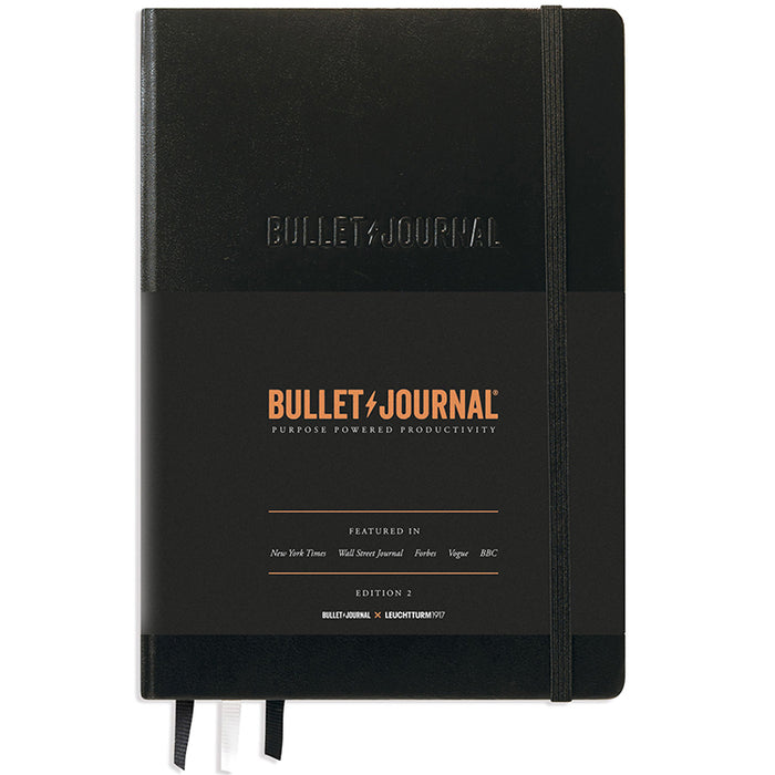 LEUCHTTURM1917 Bullet Journal Notebook - Medium (A5) - Dotted - Black
