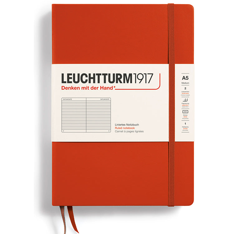 LEUCHTTURM1917 Classic Hard Cover - Medium (A5) Fox Red