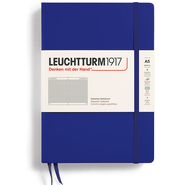 LEUCHTTURM1917 Classic Hard Cover - Medium (A5) - Squared/Grid - Ink