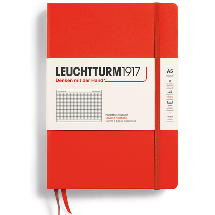 LEUCHTTURM1917 Classic Hard Cover - Medium (A5) - Squared/Grid - Lobster