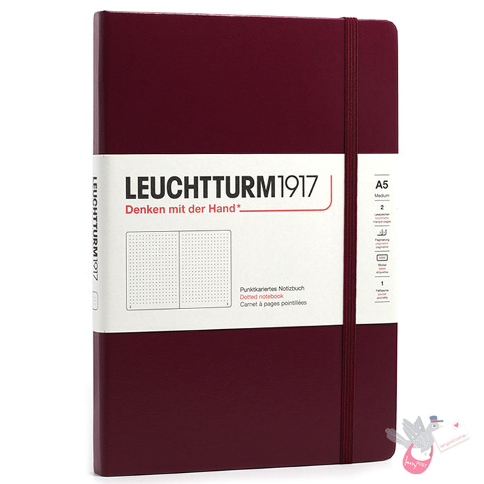 LEUCHTTURM1917 Classic Hard Cover - Medium (A5) - Dotted - Port Red