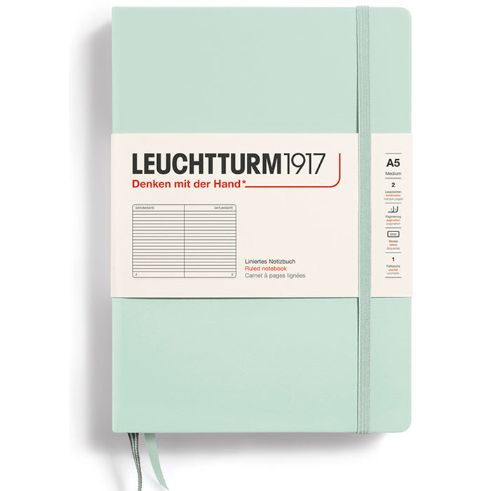 LEUCHTTURM1917 Classic Hard Cover - Medium (A5) - Ruled - Mint Green